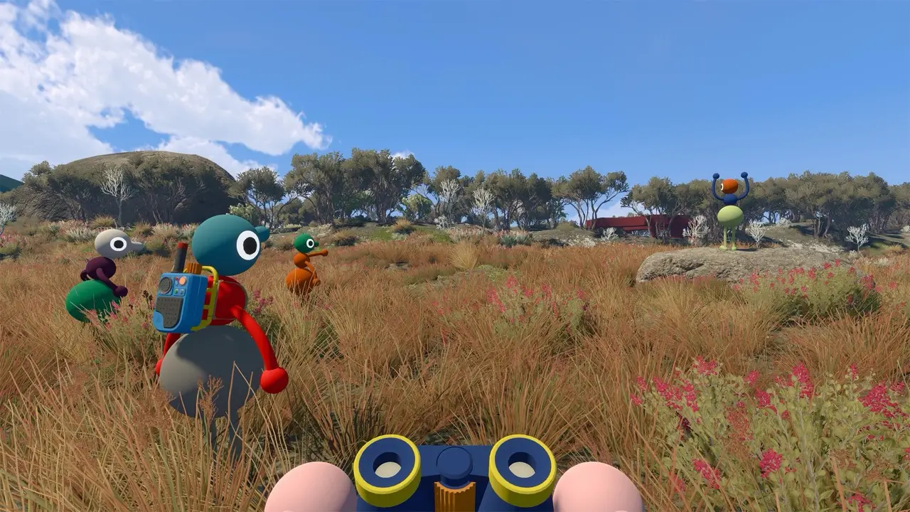 Players exploring a Big Walk landscape