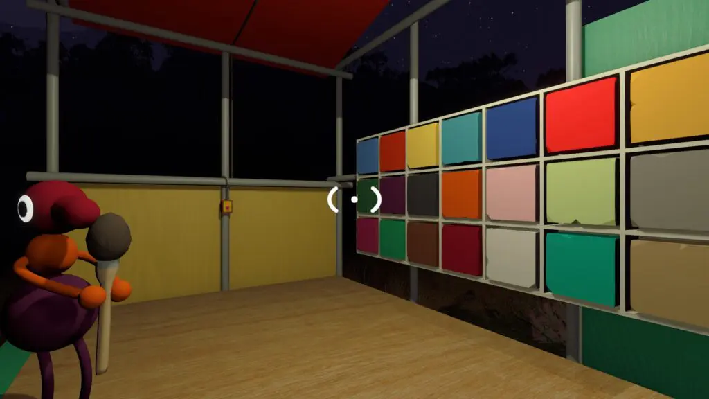 Big Walk player using the paint palette